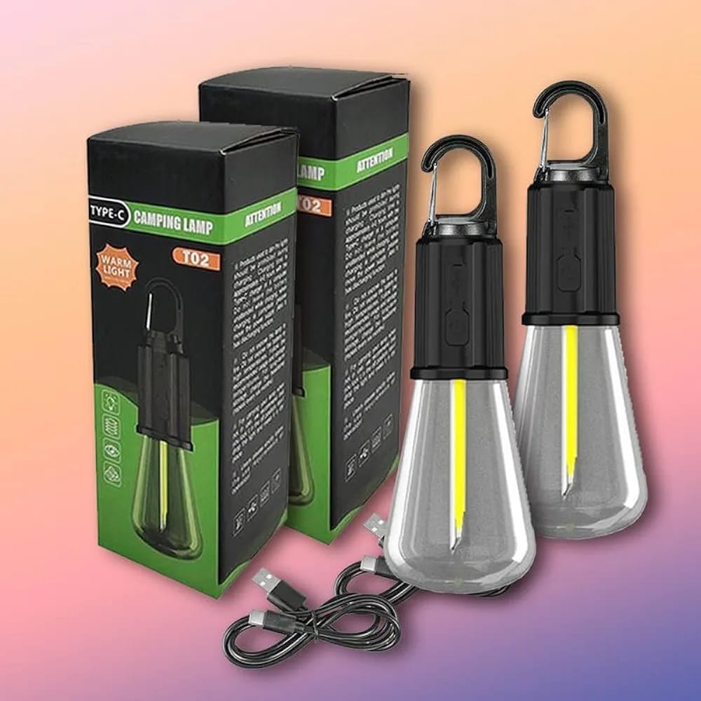Rechargeable Camping Hanging Bulb Type C charging