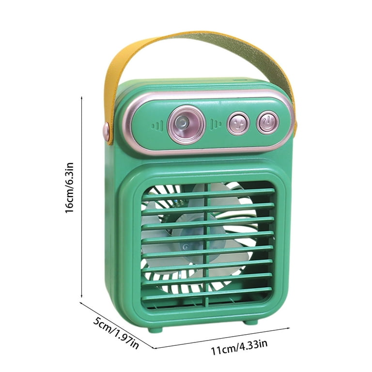 Portable Retro Spray Mini Fan Silent UBS Charging Outdoor Water Replenishment Three-speed Electric Fan