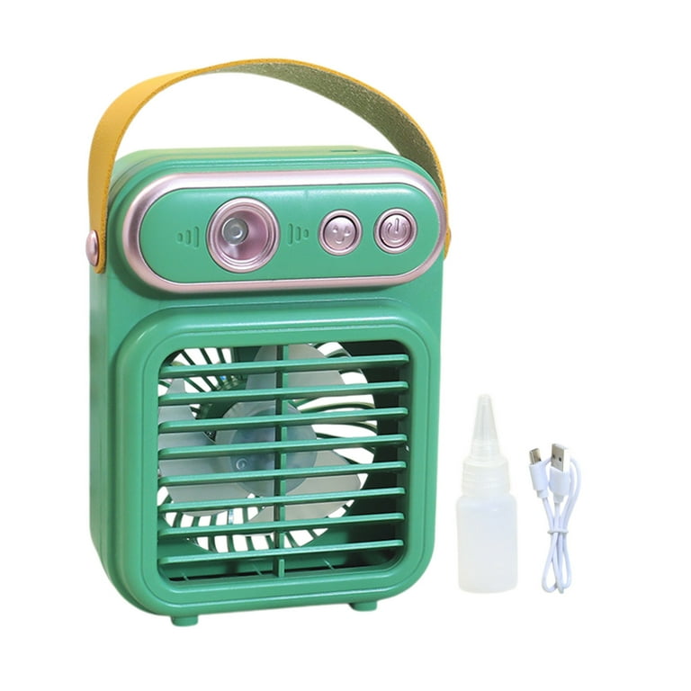 Portable Retro Spray Mini Fan Silent UBS Charging Outdoor Water Replenishment Three-speed Electric Fan